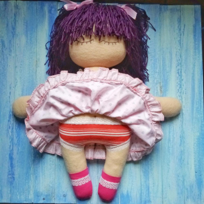 Текстильная кукла-сплюшка