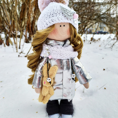 Интерьерная кукла "Зимняя"