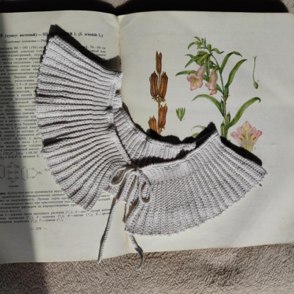 Вязаный воротничок