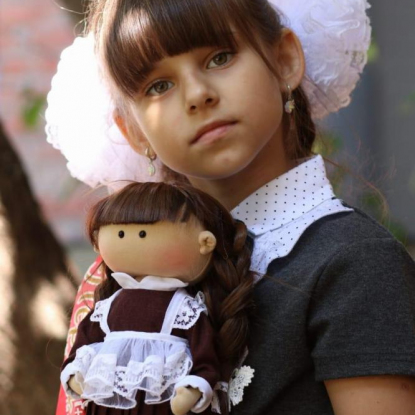 Портретная кукла "Школьница"