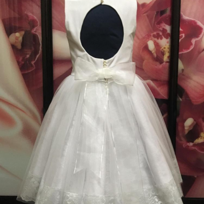 Детское платье "Белый дым"