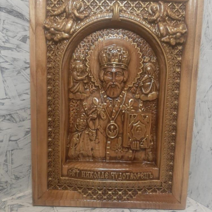 Икона деревянная Святой Николай Чудотворец