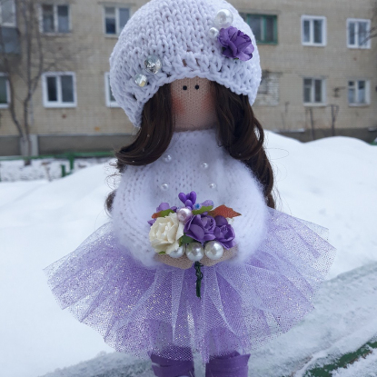 Интерьерная кукла "Снежа"