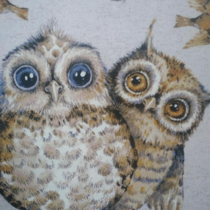 Прочная многоразовая сумка из хлопка с совой