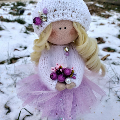 Интерьерная кукла "Снежинка"