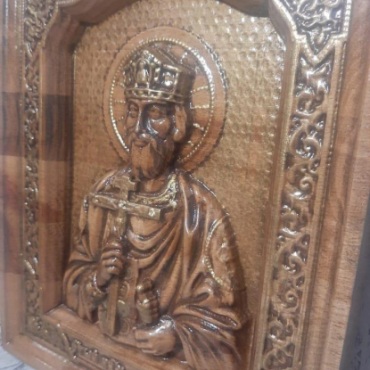 Икона деревянная Святой Князь Владимир