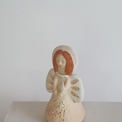 Глиняная игрушка "Ангелочек"