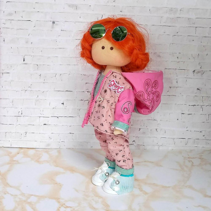 Интерьерная текстильная кукла