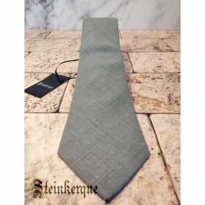 Светло-серый шерстяной галстук