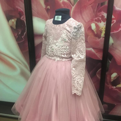 Детское платье "Розовый пудинг"