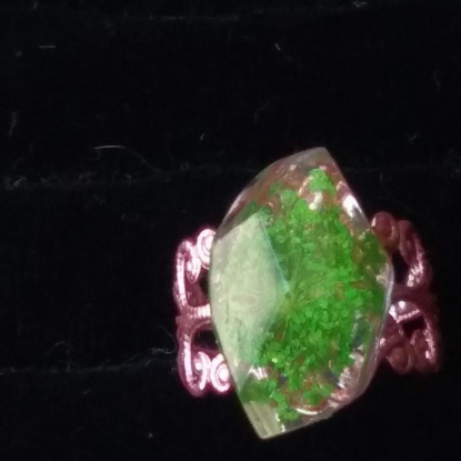 Перстень "Розовая зелень"