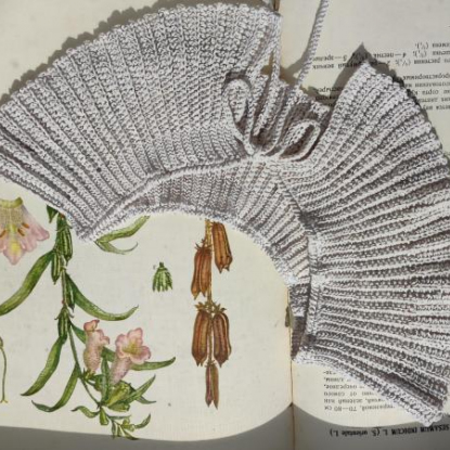 Вязаный воротничок