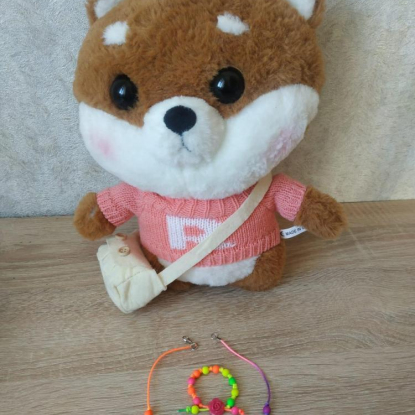 Комплект браслет и ожерелье для игрушки