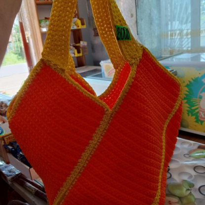 Пляжная сумка из шнура