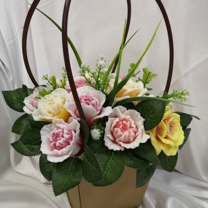 Букет роз из мыла