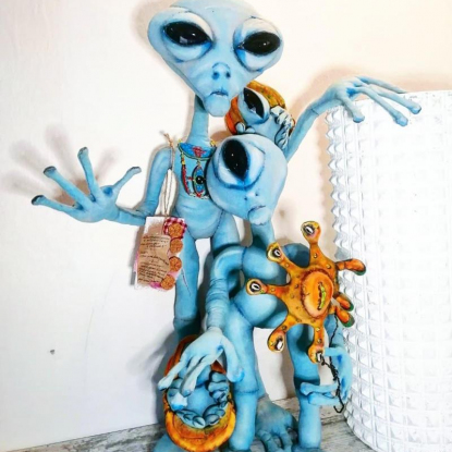Интерьерная кукла "Инопланетянин"