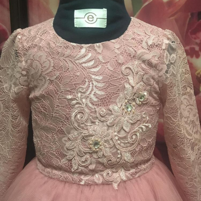 Детское платье "Розовый пудинг"