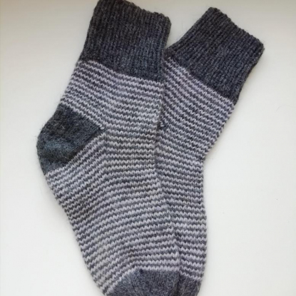 Вязаные теплые носки