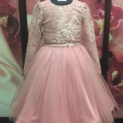Детское платье Розовый пудинг