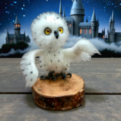 Вязаная миниатюрная совушка Буклюшка