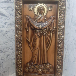 Икона деревянная Покрова Пресвятой Богородицы