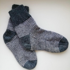 Вязаные теплые носки